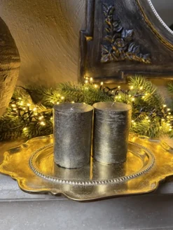 Decoratieve schaal ovaal goudkleur 31*22*3