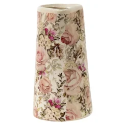 Decoratieve schenkkan rozenprint (L)