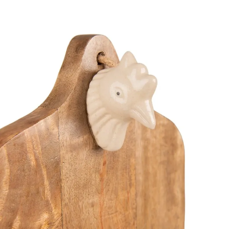 Decoratieve snijplank met kip (S)