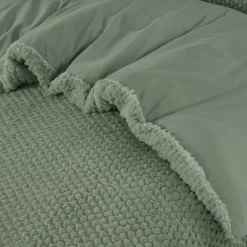Dekbedovertrek Fur Teddy groen 240*200/220