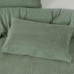 Dekbedovertrek Fur Teddy groen 240*200/220