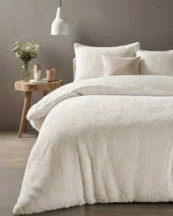 Dekbedovertrek Fur Teddy Beige 140*200/220