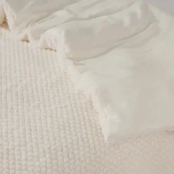 Dekbedovertrek Fur Teddy Beige 140*200/220