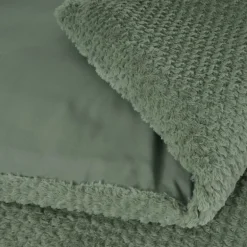 Dekbedovertrek Fur Teddy groen 200*200/220