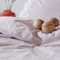 Dekbedovertrek Newport Stripe Rosewood 240*220