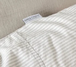 Dekbedovertrek Newport Stripe zand/beige 240*220