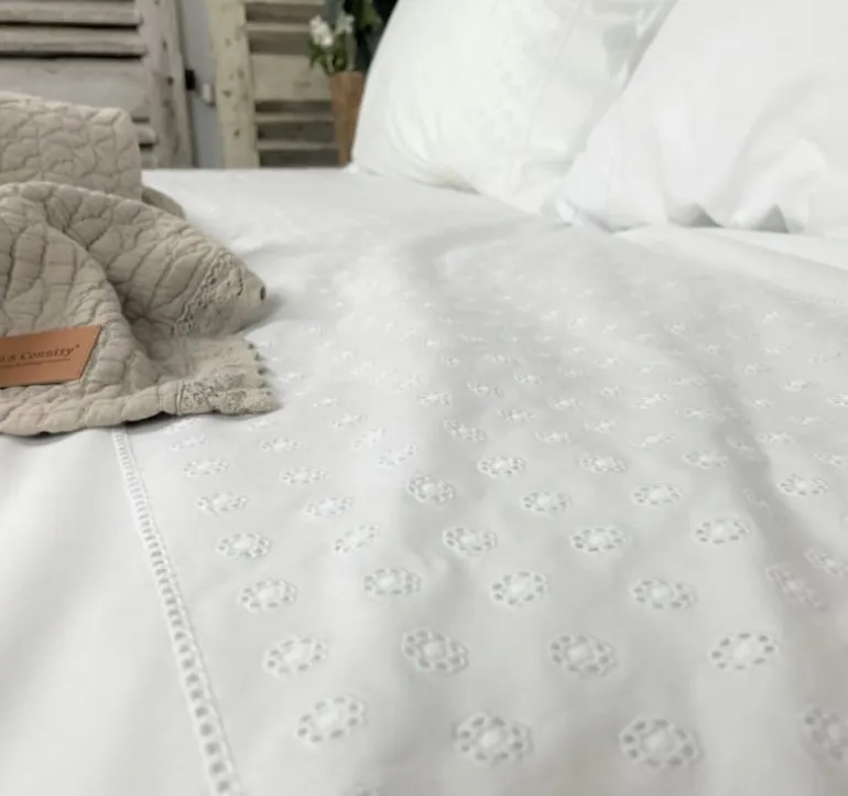 Dekbedovertrek Olivia wit 240*220