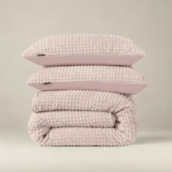 Dekbedovertrek Teddy Check roze 240*200/220