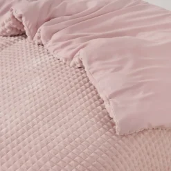 Dekbedovertrek Teddy Check roze 240*200/220