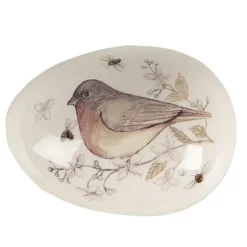 Doosje decoratie ei vogel 10*7*7