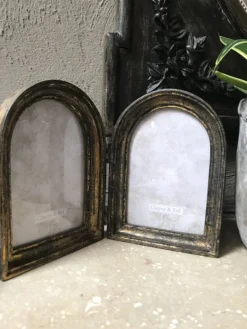 Duo fotolijst zwart/goud 2x 10*15