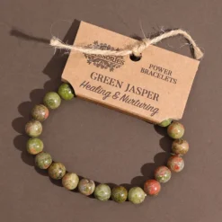 Edelsteen armband Groene Jaspis