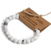 Edelsteen armband Witte Jaspis