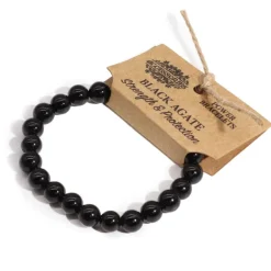 Edelsteen armband Zwarte Agaat