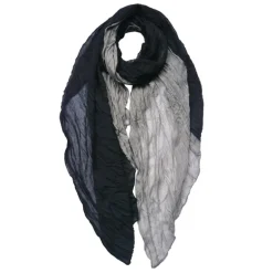Effen dames sjaal zwart grijs