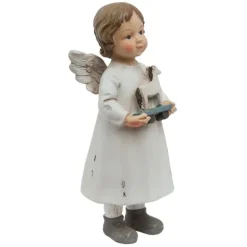 Engel staand met paardje 6*5*14 cm