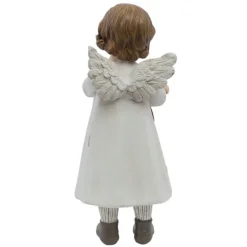 Engeltje staand met popje 6*5*14