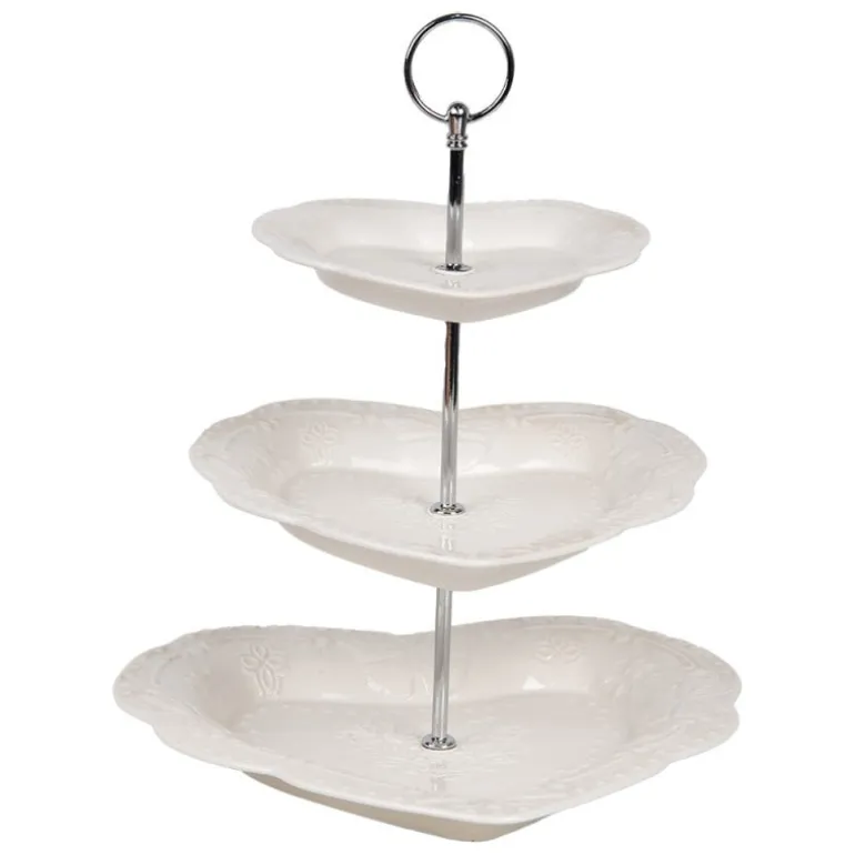 Etagère 3-laags hartvorm