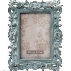 Fotolijst brocante look blauw/groen (10*15)