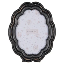 Fotolijst geschulpte rand zwart 13*18