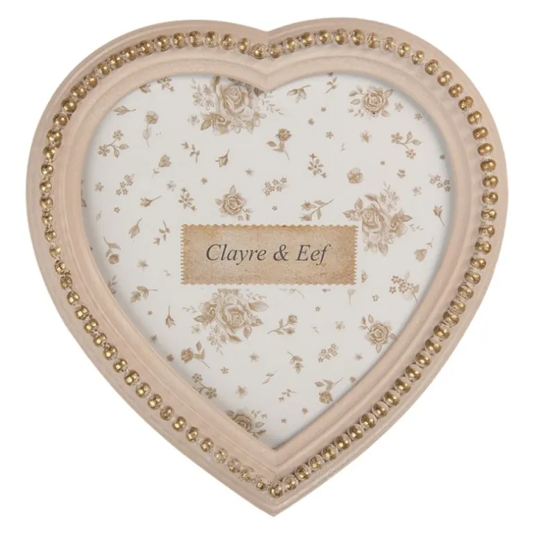 Fotolijst hartvormig roze 13*13