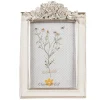 Fotolijst met roosjes wit/zilverkleur 10*15
