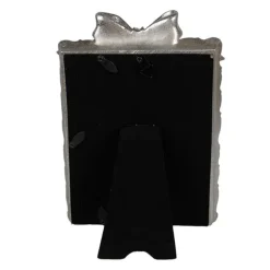 Fotolijst met strik matzilver 10*15