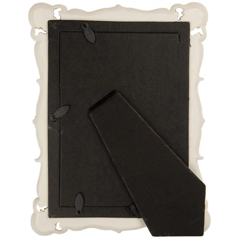 Fotolijst wit met kleine bloemetjes 10*15