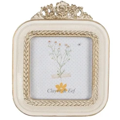 Fotolijstje beige/goud 9*9