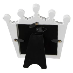 Fotolijstje Kroon wit/goud 7*7