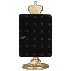 Fotolijstje op voet kroon goudkleur 7*9