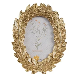 Fotolijstje ovaal goudkleur 8*6