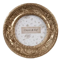 Fotolijstje rond mat goudkleur 7*7