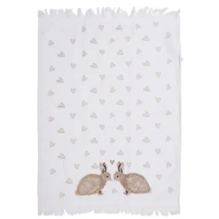 Gastendoekje Bunnies  in Love bruin