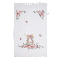 Gastendoekje Floral Easter Bunny model 2