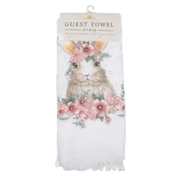 Gastendoekje Floral Easter Bunny model 2