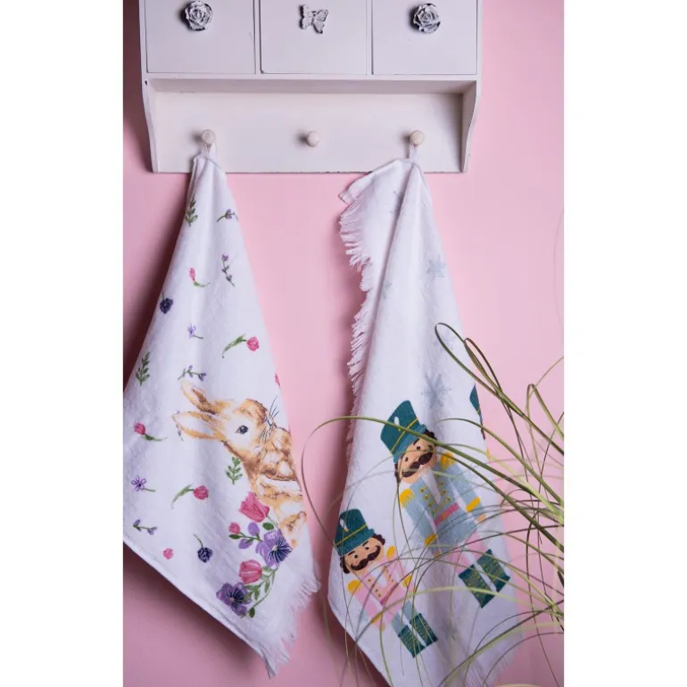 Gastendoekje Happy Bunny