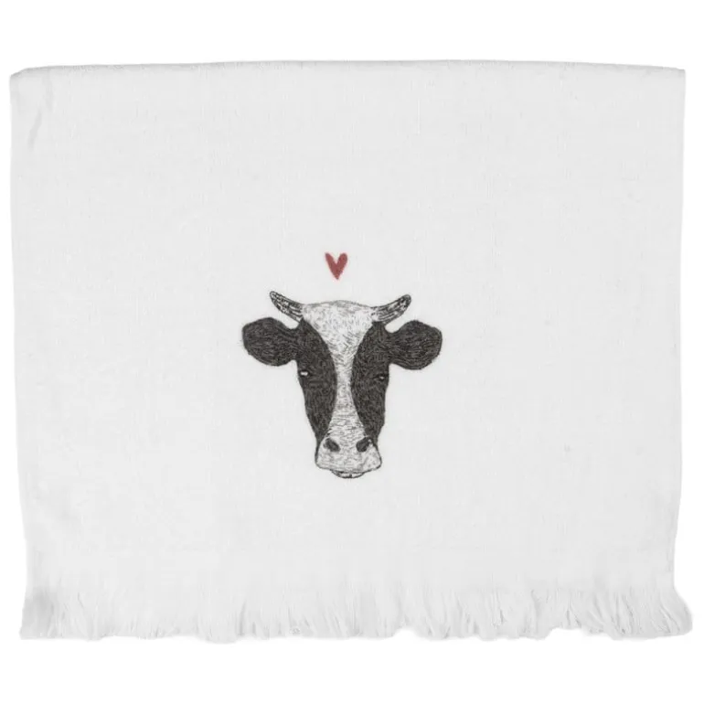 Gastendoekje koe rood hartje