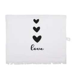 Gastendoekje LOVE hartjes