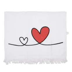 Gastendoekje rood hart