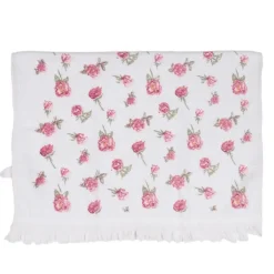 Gastendoekje roze roosjes