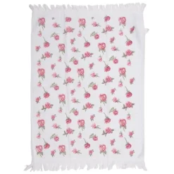 Gastendoekje roze roosjes