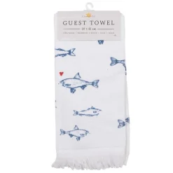 Gastendoekje Sun Sea and Fish hartje
