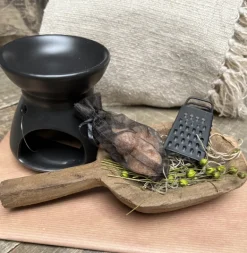 Geurbrander aardewerk zwart