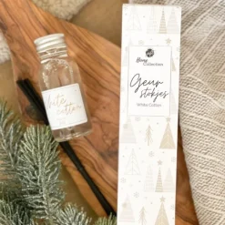 Geurstokjes in kadodoos - White Coton