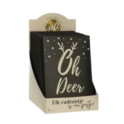 Geurzakje Kerst Oh Deer zwart/goud