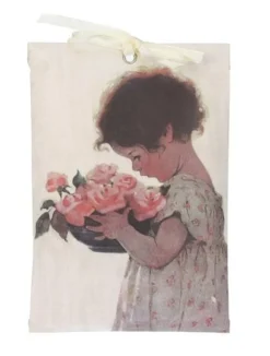 Geurzakje meisje met rozenmand