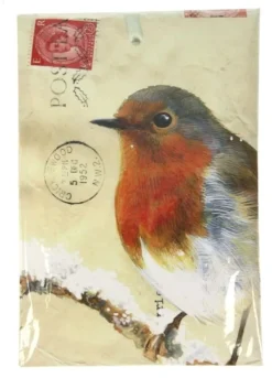 Geurzakje roodborstje in de sneeuw dennengeur