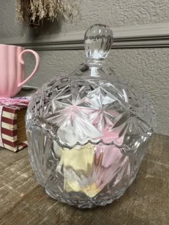 Glazen voorraadpot / bonboniere 13*19 leeg of gevuld