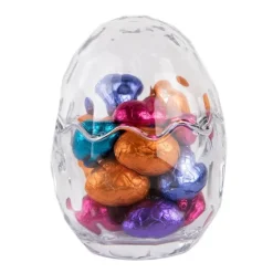 Glazen voorraadpot Ei 9*12 leeg of gevuld